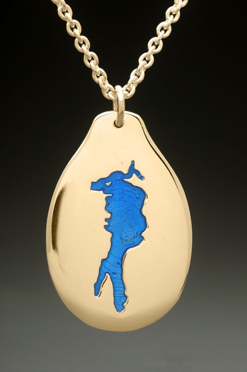 mj harrington jewelers nh conway lake custom necklace pendant gold