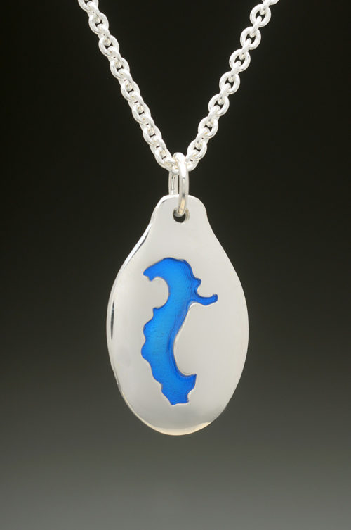 mj harrington jewelers nh gregg lake antrim custom necklace pendant silver
