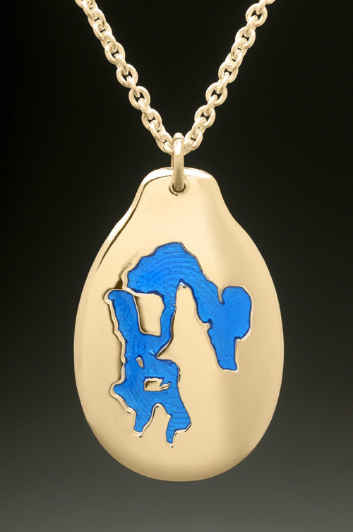 mj harrington jewelers nh massabesic lake manchester custom necklace pendant gold