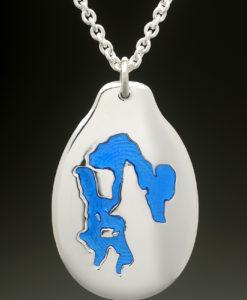 mj harrington jewelers nh massabesic lake manchester custom necklace pendant silver
