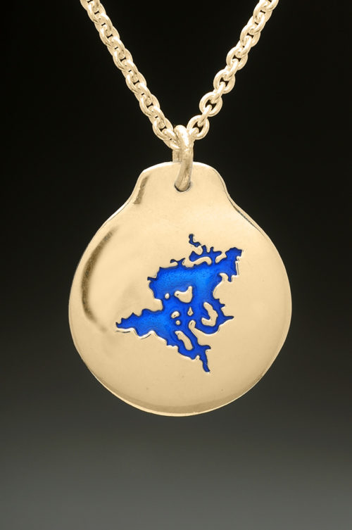 mj harrington jewelers nh squam lake holderness custom necklace pendant gold